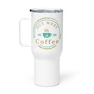 Travel mug with a handle