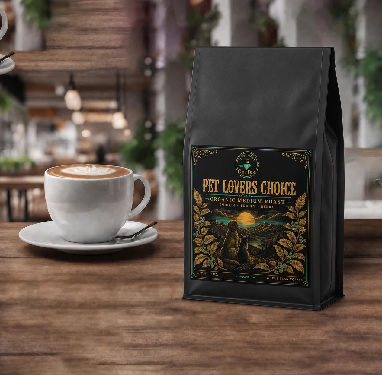 Pet Lovers Choice coffee structured black-bag product photograph