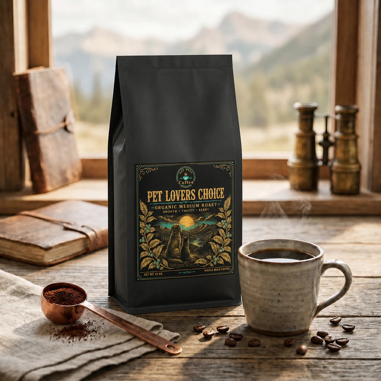 Pet Lovers Choice coffee structured black-bag product photograph